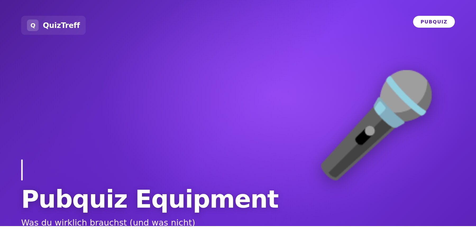 Pubquiz Equipment: Was du wirklich brauchst (und was nicht)