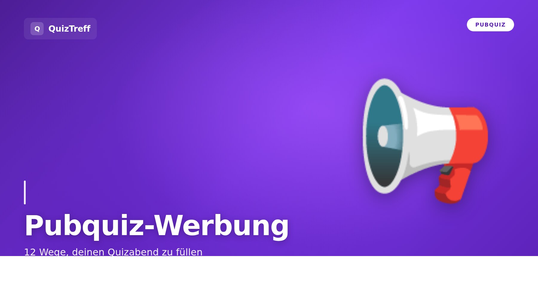 Pubquiz-Werbung: 12 Wege, deinen Quizabend zu füllen